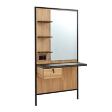 Load image into Gallery viewer, Salon Styling Unit LOGAN Light Wood