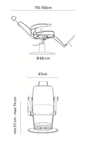 Barber Chair HUGO Brown