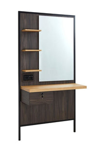 Salon Styling Unit LOGAN Dark Wood