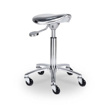 Load image into Gallery viewer, Salon Stool Silver